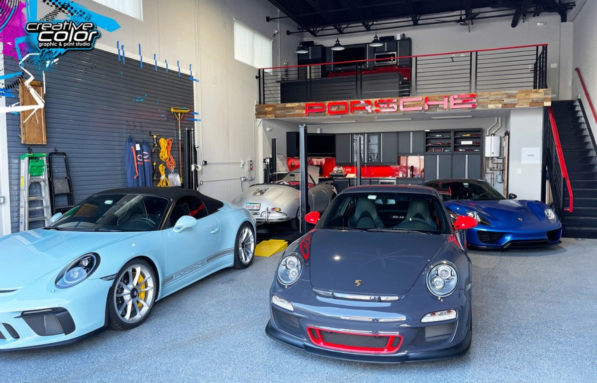 PORSCHE Dealership style Letter Wall Sign XXL