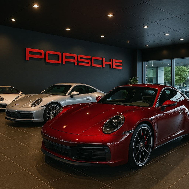 PORSCHE Dealership style Letter Wall Sign XXL