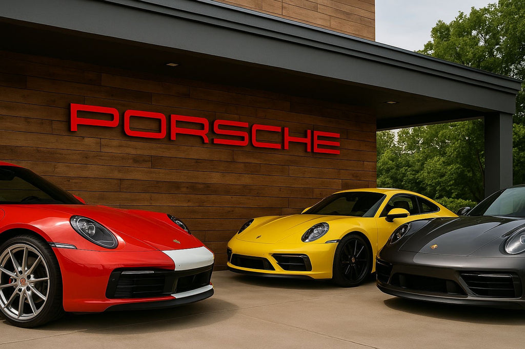 PORSCHE Dealership style Letter Wall Sign XXL