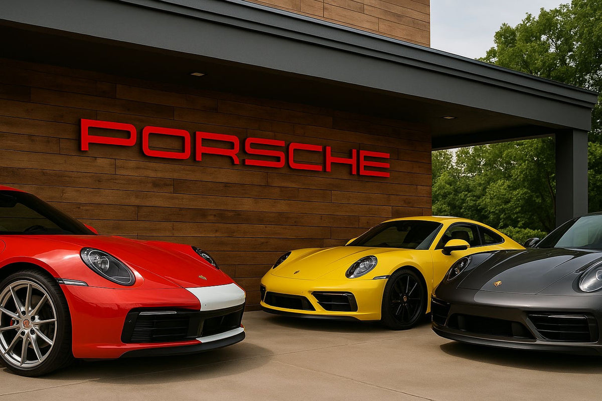 PORSCHE Dealership style Letter Wall Sign XXL