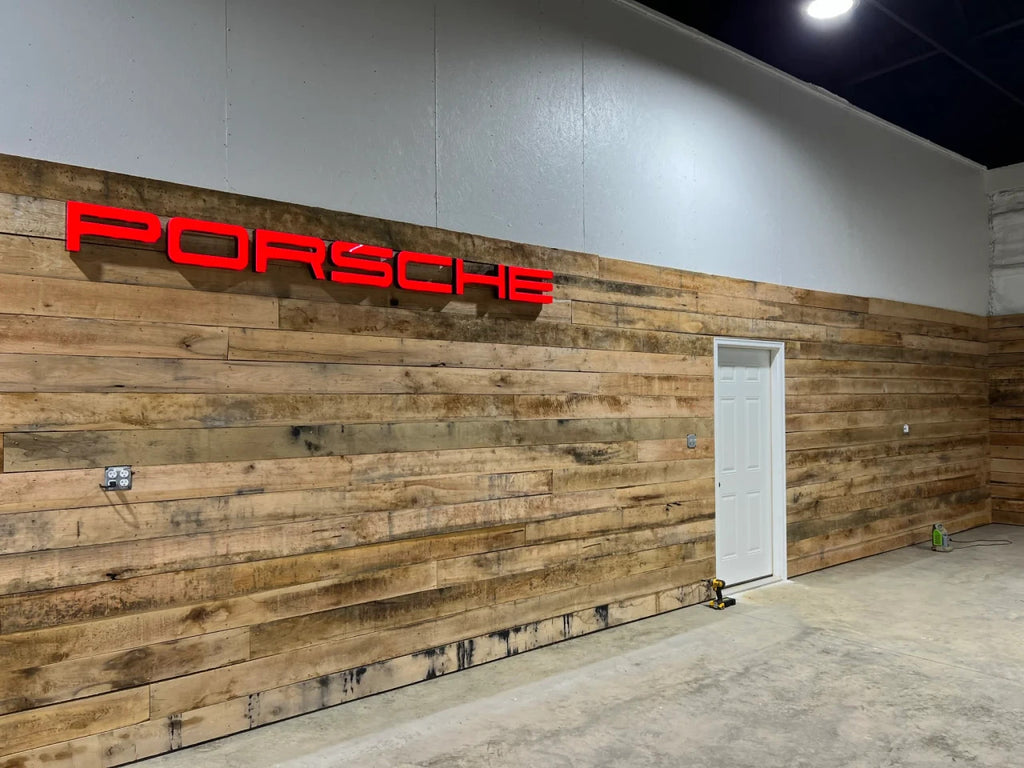 PORSCHE Dealership style Letter Wall Sign XXL