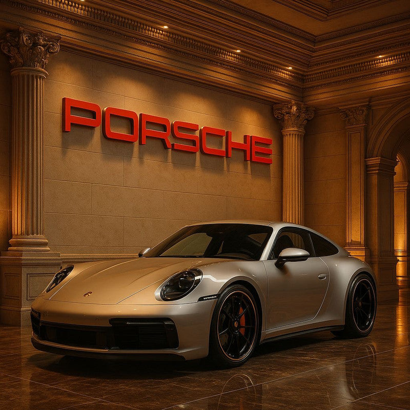 PORSCHE Dealership style Letter Wall Sign XXL