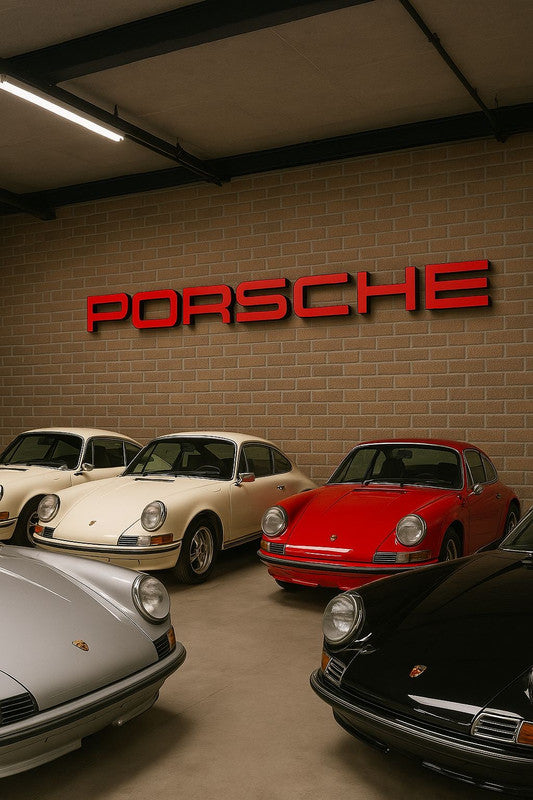 PORSCHE Dealership style Letter Wall Sign XXL